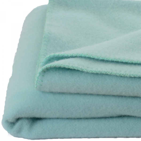 Otroška odeja 100% ovčja volna INN velur TURKIZNA dve dim.