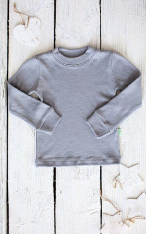 EKO Merino otroška majica DR SIVA od 62-116