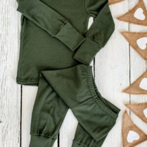 EKO Merino otroška pižama ZELENA od 86-152 EKO Merino otroška pižama ZELENA od 86-152