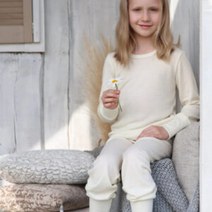 EKO Merino otroška pižama NATUR od 86-152