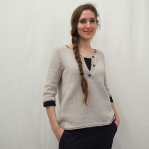 Preja iz eko bom, lan ALLINO dark brown 01