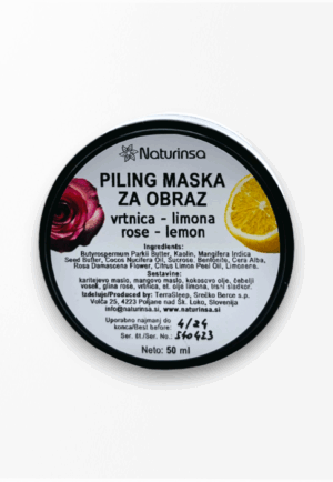 Piling maska za obraz vrtnica,limona