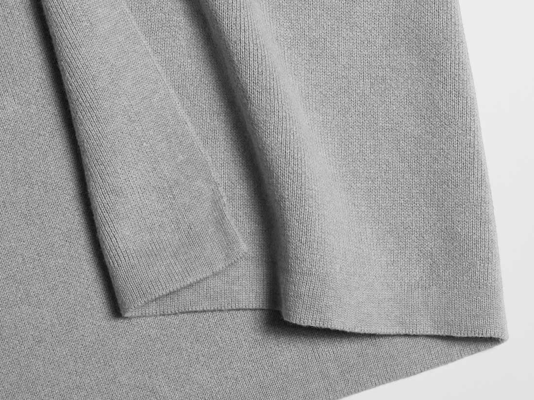 Pleteni plet iz 100% eko bombaža grey