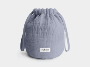 Toaletna torbica mošnjiček eko bombaž SIVKA