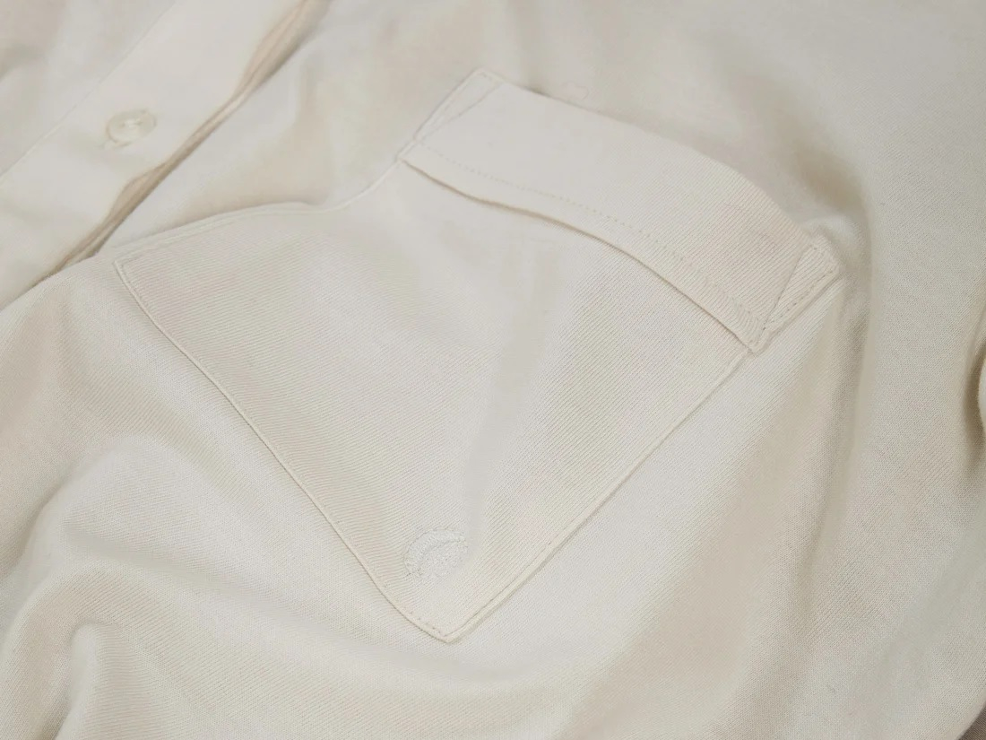 Zgornji del pižame iz eko bombaža, crem S