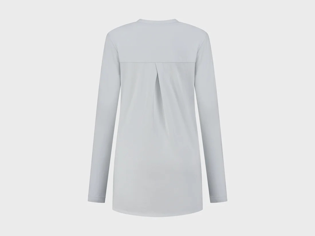 Zgornji del pižame iz eko bombaža, siv