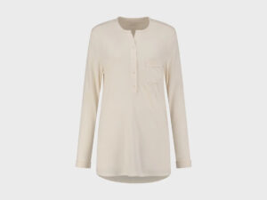 Zgornji del pižame iz eko bombaža, crem