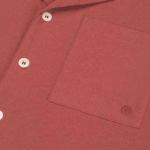 Zgornji del moške pižame iz eko flanele, rdeča