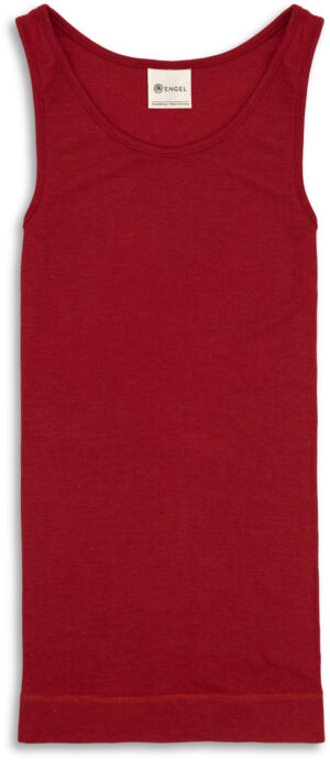 Ženska spodnja majica, rdeča - volna, svila daljša 46-48