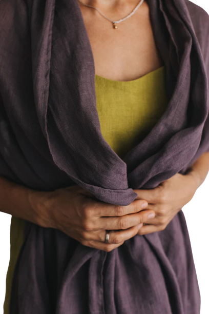 Šal iz 100% lana melancan Šal iz 100% lana melancan