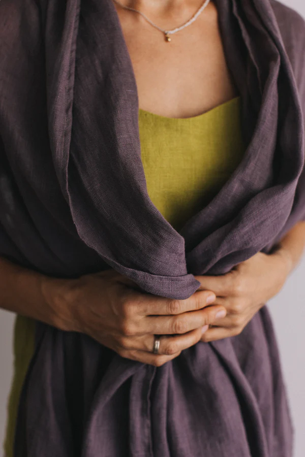 Šal iz 100% lana melancan Šal iz 100% lana melancan