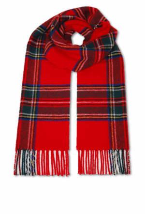 Šal iz 100% volne rdeč vz