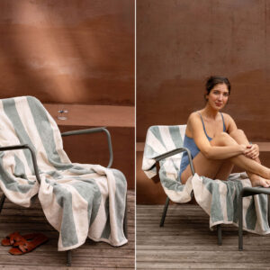 Brisača za na plažo- SEA GREEN 100x180