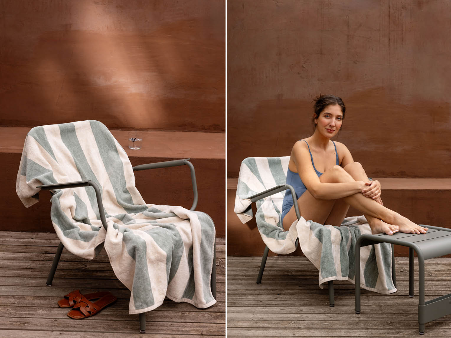 Brisača za na plažo- SEA GREEN 100x180