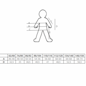 EKO Merino otroška majica KR NATUR od 62-116