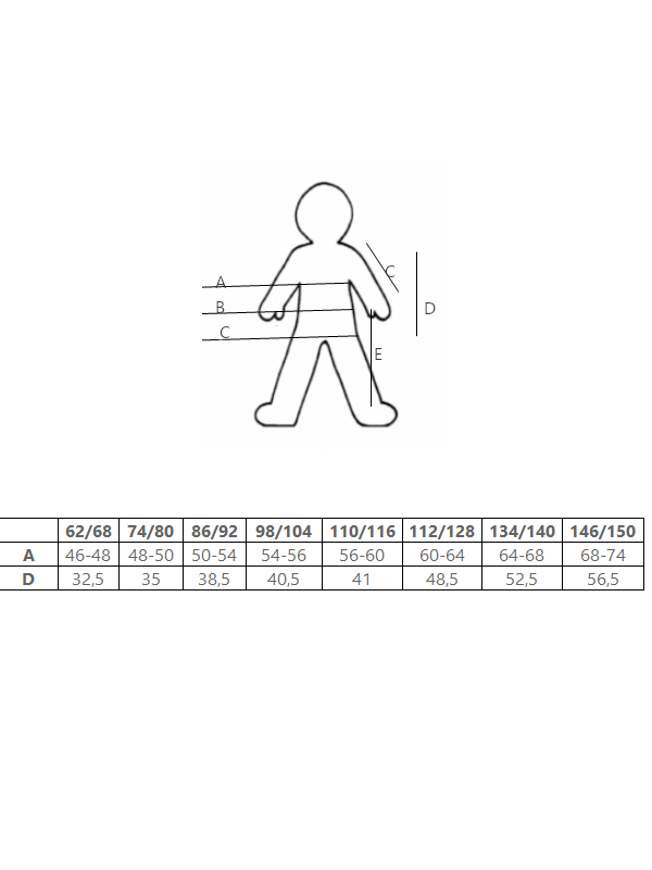 EKO Merino otroška majica DR SIVA od 62-116