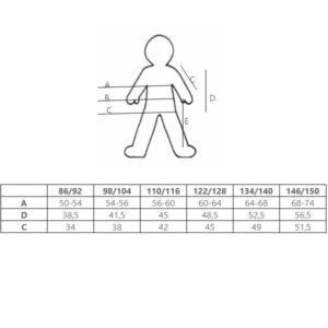 EKO Merino otroški puli DR SIV od 122-152