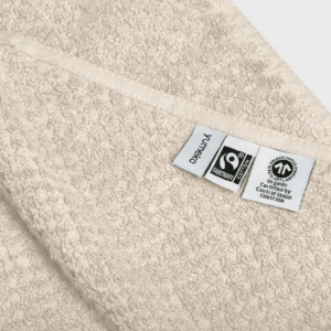 Brisača eko bombaž dots WHITE SAND