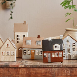 Svečnik steklo ratan