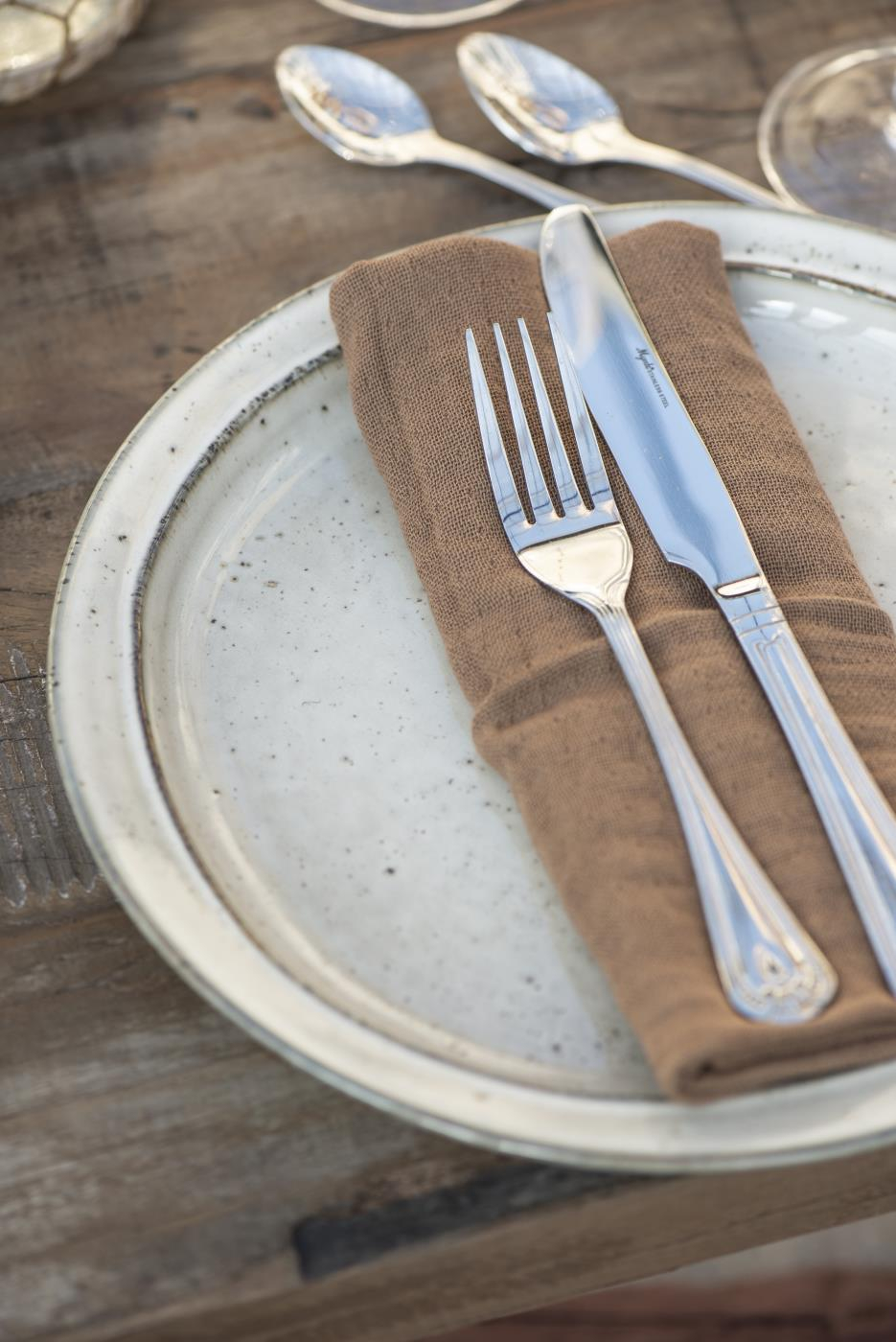 Krožnik nizek večji dinner natur