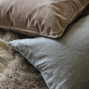 Prevleka iz 100% lanu 40x60 thunder grey