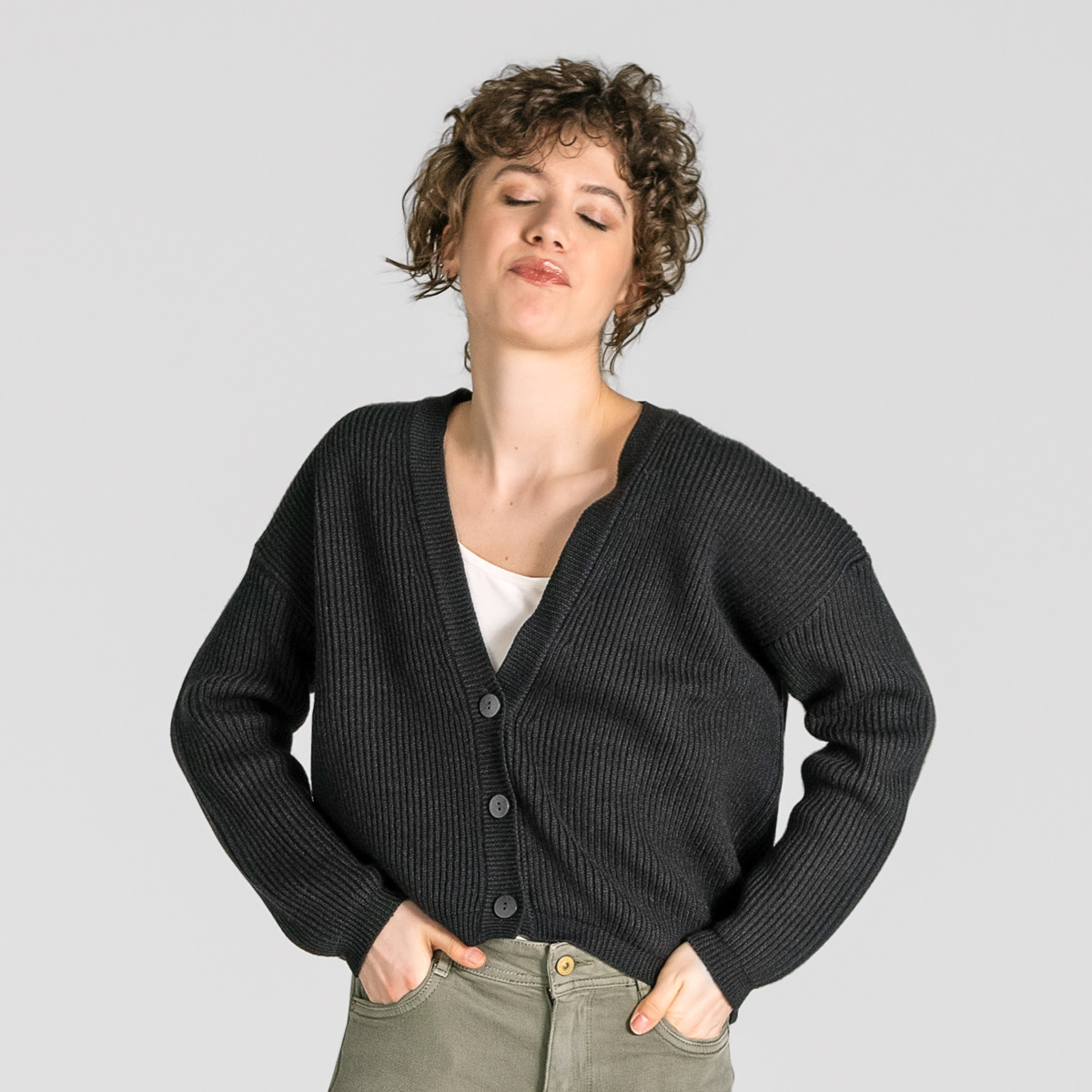 Ženska jopa Alfrey 100% merino volna SIVO ČRNA XS,S,M Ženska jopa Alfrey 100% merino volna SIVO ČRNA XS,S,M