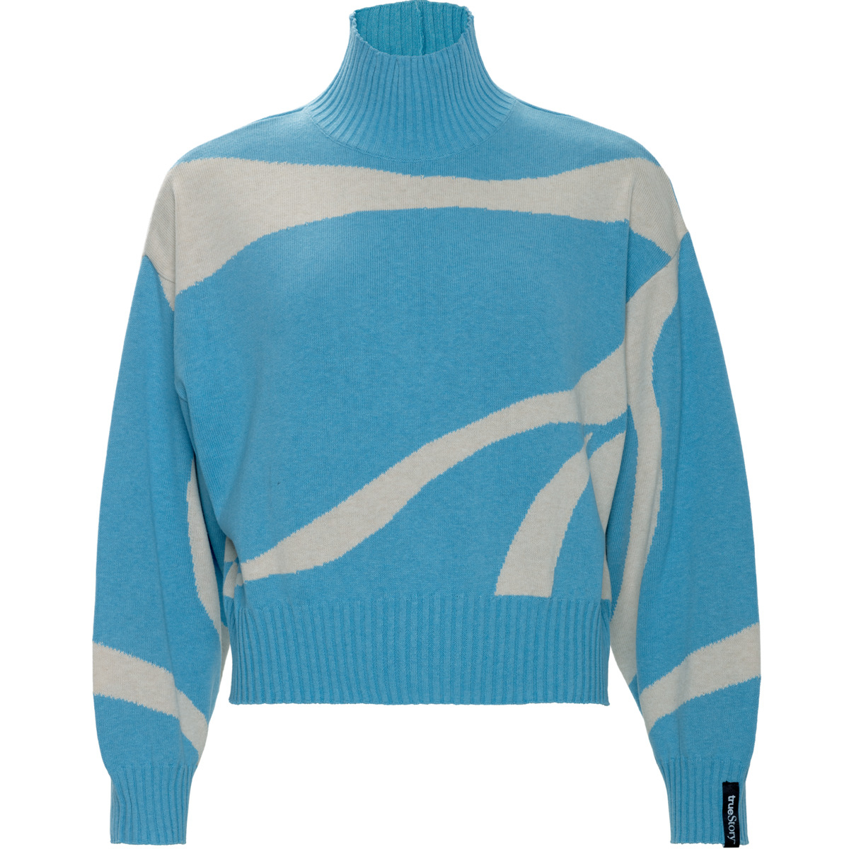 Ženski pulover Eugenie 80% eko bombaž,20% volna SV.MODER/NATUR Ženski pulover Eugenie 80% eko bombaž,20% volna SV.MODER/NATUR