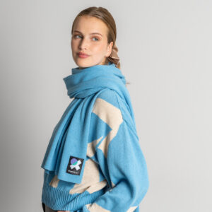 Šal iz volne in ekološkega bombaža, MODER