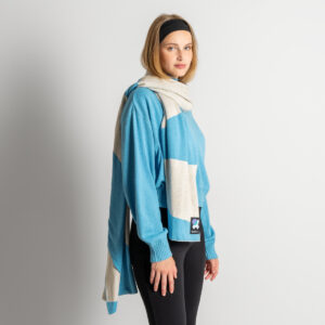 Šal iz volne in ekološkega bombaža, MODER/NATUR