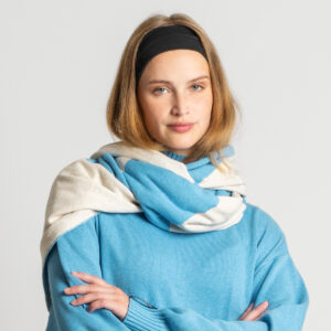 Šal iz volne in ekološkega bombaža, MODER/NATUR