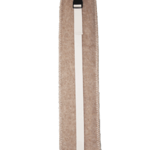 Dolg termofor iz naravnega kavčuka, v kompletu z volneno prevleko