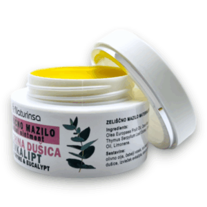 Zeliščno mazilo materina dušica, evkalipt
