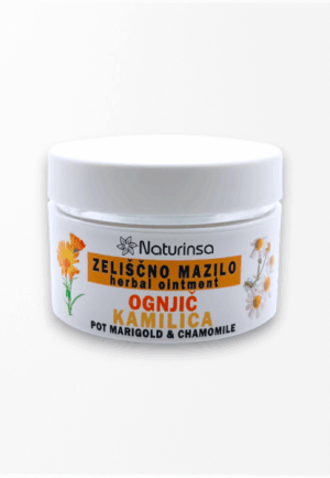 Zeliščno mazilo ognjič, kamilica
