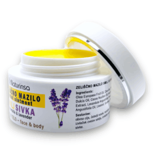 Zeliščno mazilo smilj, sivka