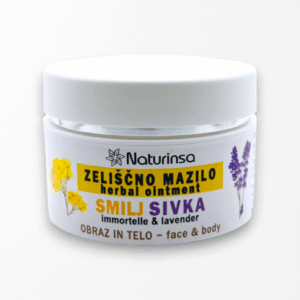 Zeliščno mazilo smilj, sivka