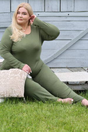 Ženska pižama iz 100% volne ZELENA od XS do 3XL Ženska pižama iz 100% volne ZELENA od XS do 3XL