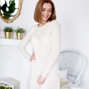 Ženska spalna srajca iz 100% volne NATUR od S do XXL Ženska spalna srajca iz 100% volne NATUR od S do XXL