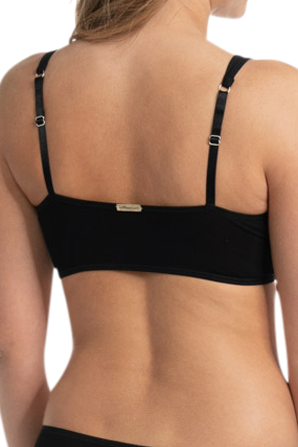 Eko Bombažni Top Nedrček, brez žičke ČRN Eko Bombažni Top Nedrček, brez žičke ČRN